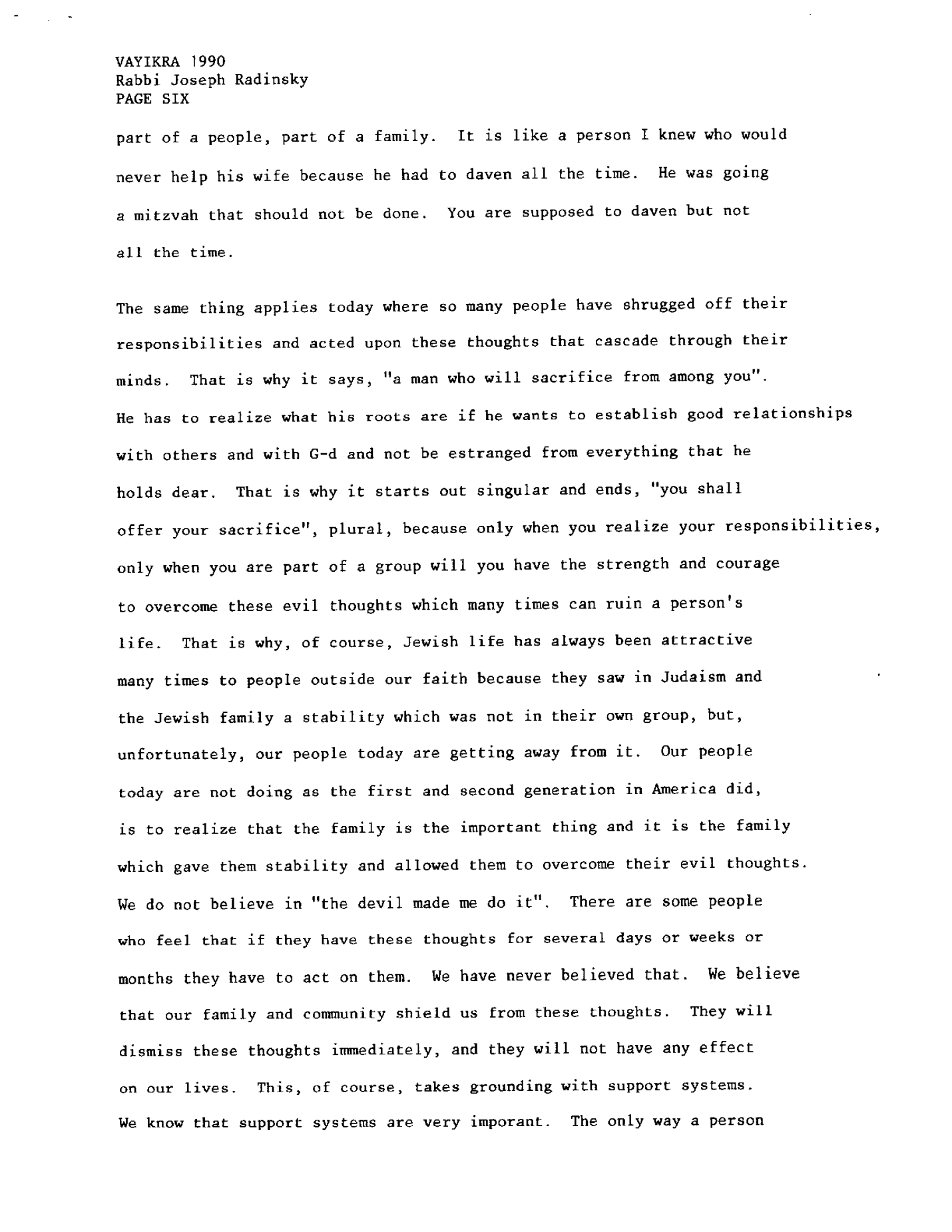Vayikra 1990