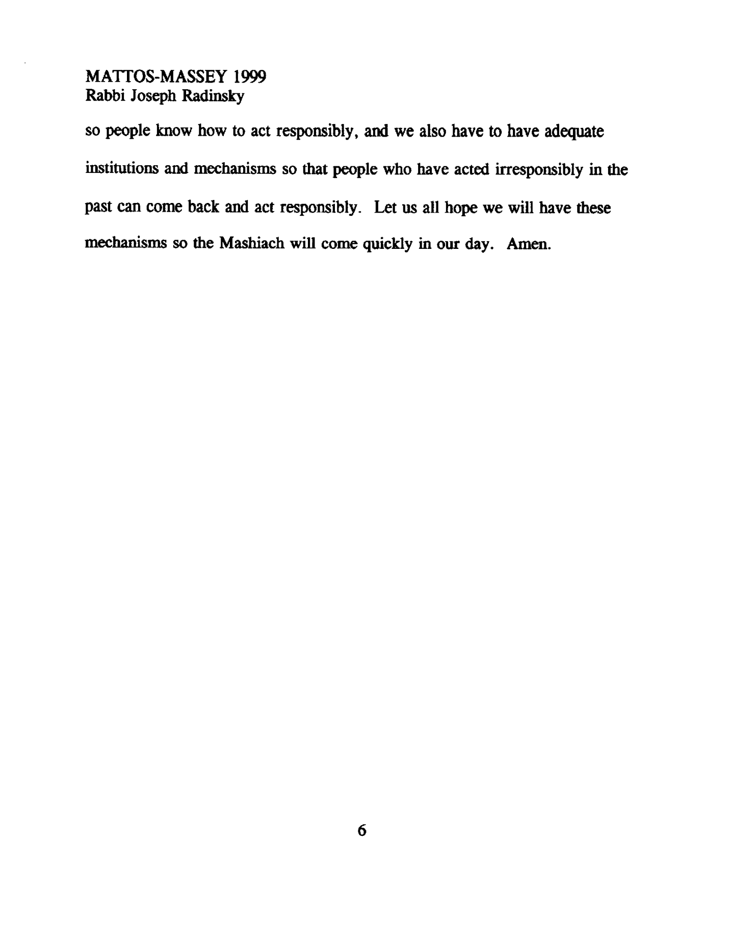 matot 1999